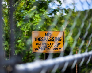 No trespassing