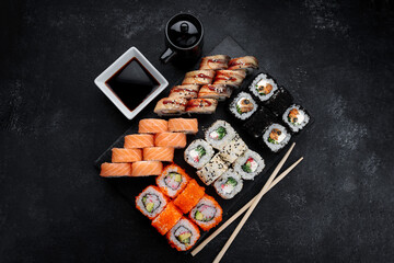 Sushi set assorted, from five different rolls