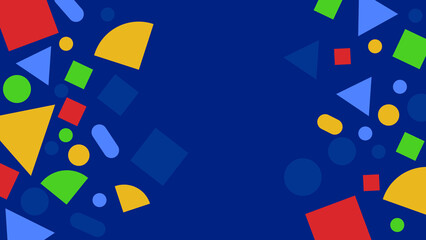Abstract geometric shape colorful vector background