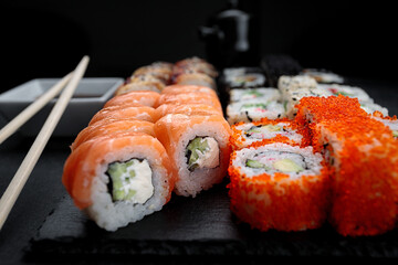 Sushi set assorted, from five different rolls