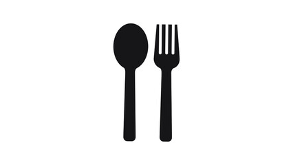 Spoon and Fork Icon Vector illustration