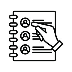 List icon. document sign. vector illustration