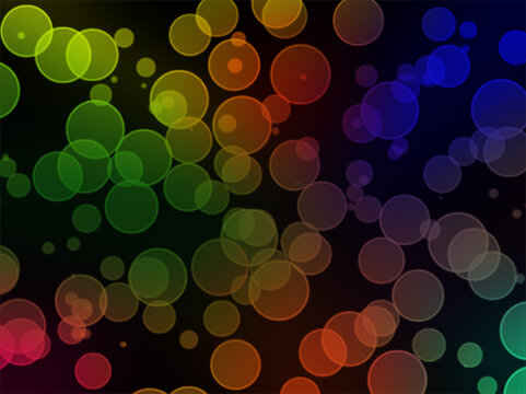 abstract colorful background Bokeh effect