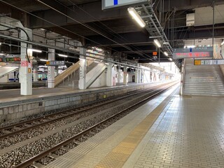 Naklejka premium 水戸駅構内