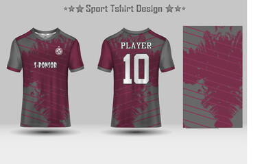 Football sport jersey mockup abstract geometric pattern t-shirt design