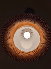 light bulb on the ceiling