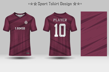 Football sport jersey mockup abstract geometric pattern t-shirt design © Ibnu