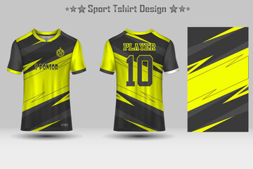 Football sport jersey mockup abstract geometric pattern t-shirt design