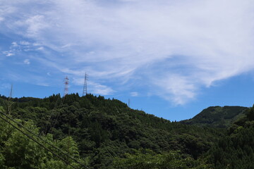 time clouds over the mountains