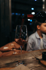 
a glass of wine