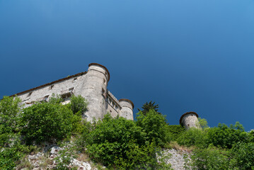 Carpinone, Molise, Isernia. Caldora castle.