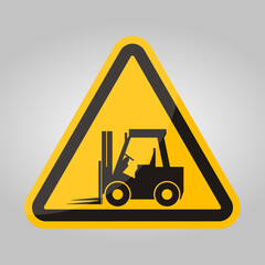 Forklift truck sign,Hazard warning forklift