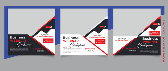 Business Conference social media template	