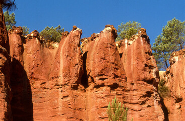 Les ocres de Roussillon, Parc naturel régional du Luberon, 84, Vaucluse