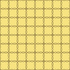 Light squares of wavy line on yellow background