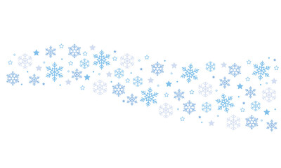 雪の結晶　ウェーブ 　波