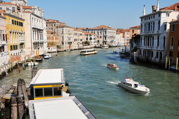 Fototapeta na wymiar Photo of the famous Venice Grand Canal in Italy