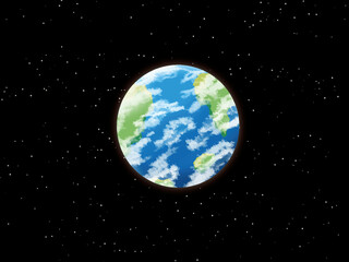 星、空、夜空、夜、夜景、宇宙,地球