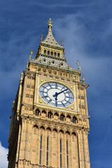Fototapeta na wymiar big ben clock tower after restoration