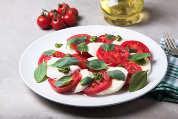 Caprese salad on the table