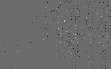 Light Silver, Gray vector backdrop with dots.