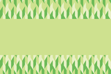 Light green and green background with irregular geometric patterns and copy space.