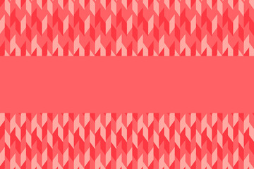 Red background with Irregular geometric patterns and copy space.