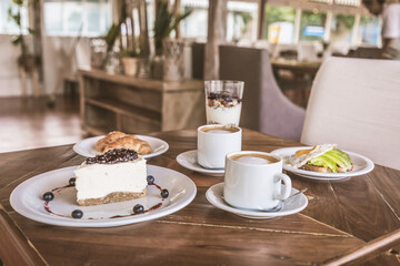 coffee full breakfast ready to eat