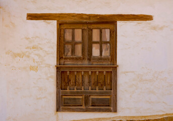 Beautiful typical window of the indigenous peoples of Santander, Colombia.