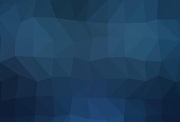 Obraz premium Dark BLUE vector shining triangular background.