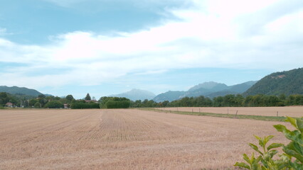 Fototapeta na wymiar Imbersago (Brianza) view towards the Prealps (Lombardy, Italy)