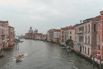 Panorama of Venice at Canal Grande, Veneto, Italy, Europe, World Heritage Site