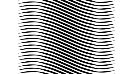 Background wavy lines are black on a white background. 