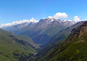 Fototapeta na wymiar mountain scenery in the Caucasus