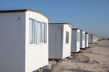 The beautiful Danish bath houses on the Western coast