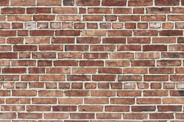 Brick wall texture background. Wall of old aged building.