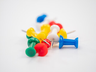 Set of colorful thumb buttons.