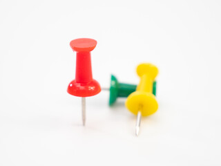 Set of colorful thumb buttons.