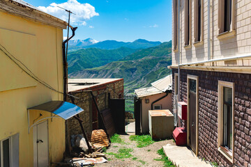 Obraz na płótnie Canvas street in Chokh, an ancient mountain village in Dagestan