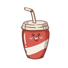 Cute cartoon fastfood