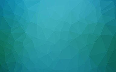Light BLUE vector abstract polygonal cover.