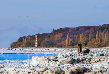 Leuchtturm Wittenbergen Winter 1