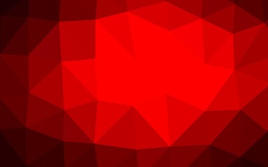Fototapeta premium Light Red vector shining triangular pattern.