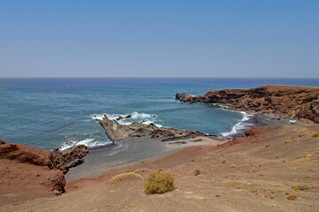 Bay in Lanzarote overlooking the Atlantic