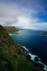 Fototapeta na wymiar coast of the hawaiian sea