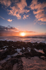 Sun by the Mountains