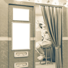 astronaut is in the photo machine © DM7