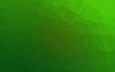 Obraz premium Light Green vector blurry triangle pattern.