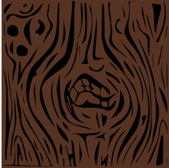 Natural wood Texture. Vector Background 