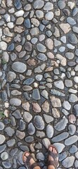 road texture from cobblestone, gravel